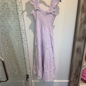 Hill House Lilac Striped Nap Dress